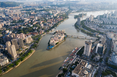 福建省福州中洲岛航拍