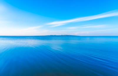 中国青海湖黑马河湖景风光航拍图