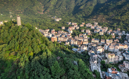 中国温州乐清仙溪航拍