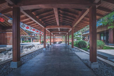 中国辽宁大连金普新区日式建筑群盛唐小京都