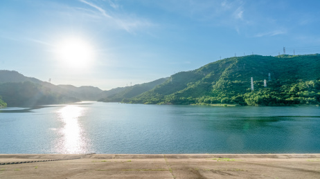 中国深圳梅林水库自然景观