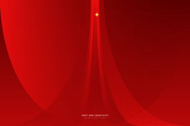 红色质感空间几何抽象风格创意设计背景海报