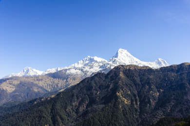 尼泊尔喜马拉雅雪山日出