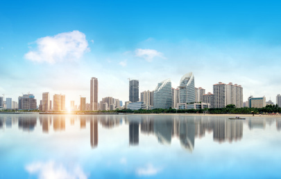 中国广东湛江城市景观