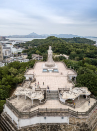 汕尾凤山妈祖庙凤仪台妈祖石像