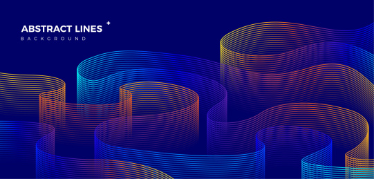 时尚动感线条高端质感商业流体渐变抽象背景