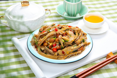 美食小吃菜肴香辣猪肚条