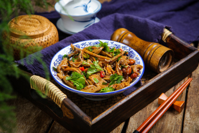 美食小吃菜肴香辣猪肚条