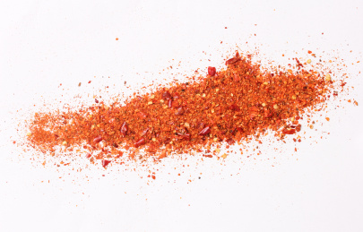 泼洒的辣椒粉