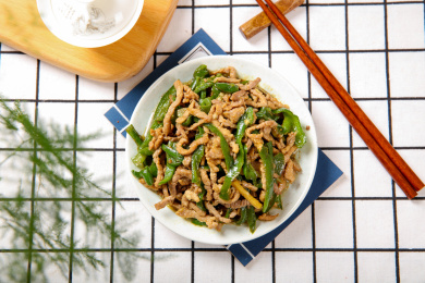 外卖美食菜肴青椒肉丝