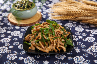 家常菜肴青椒肉丝