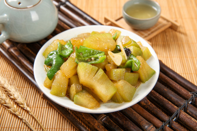 减肥菜肴美食炒冬瓜