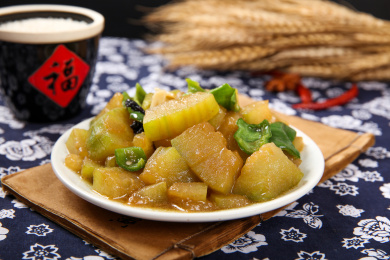 减肥菜肴美食炒冬瓜