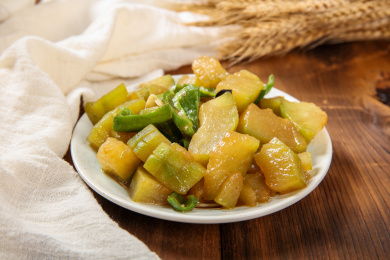 减肥菜肴美食炒冬瓜