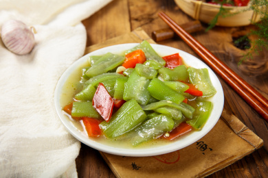 外卖美食炒丝瓜