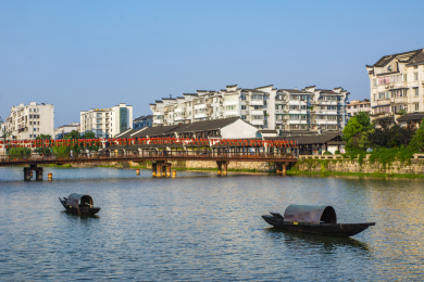 中国浙江杭州临平区塘栖古镇江南水乡