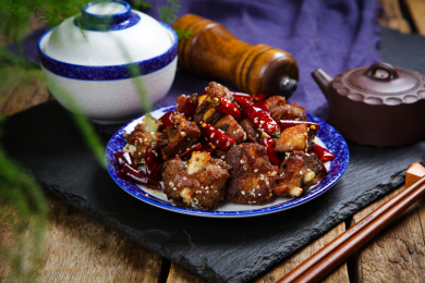 特色美食菜肴油炸猪排