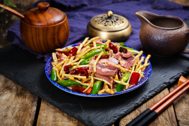 快餐外卖美食折耳根炒肉