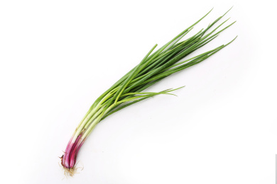 新鲜小葱白底图