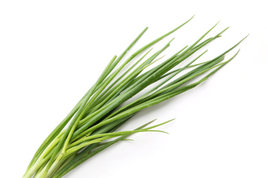 新鲜小葱白底图