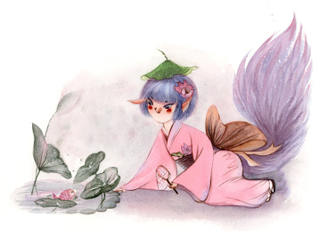 古风插画 日式狐姬