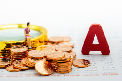 金融报表上的货币和英文字母A，A股概念