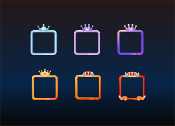 华丽的等级头像框