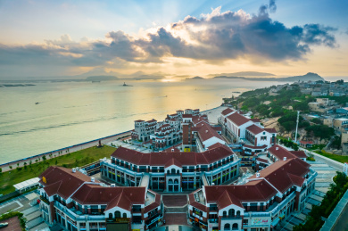 中国福建省东山县南门湾航拍