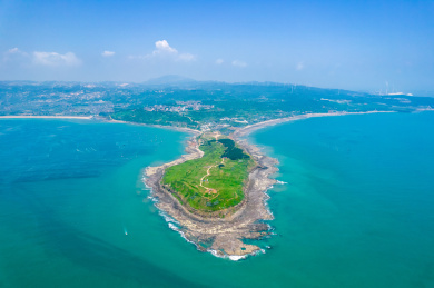 中国福建省漳州市镇海角航拍