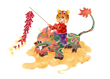 中国风元素插画