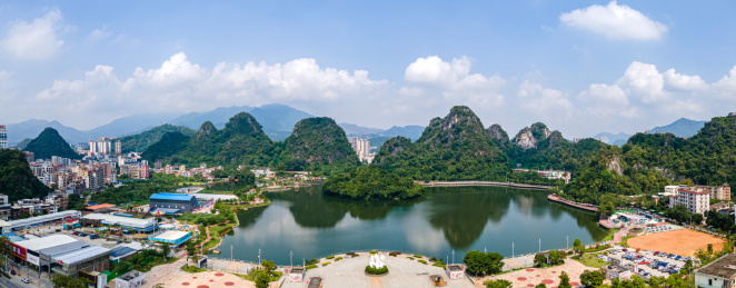 中国广东省云浮市蟠龙天湖自然风光