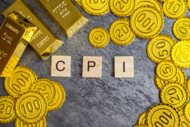 用木质积木砌成的字母单词CPI
