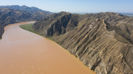 中国甘肃宁夏青铜峡黄河大峡谷