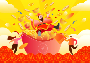财神爷送财富