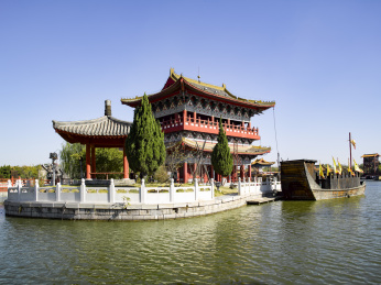 中国河南开封市清明上河园茗春坊