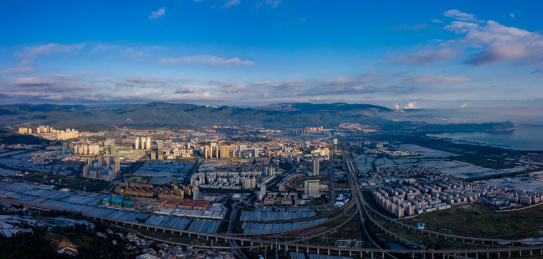 昆明市晋宁区昆阳城全景
