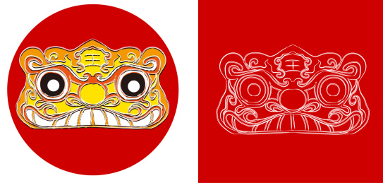 生肖布老虎矢量手绘