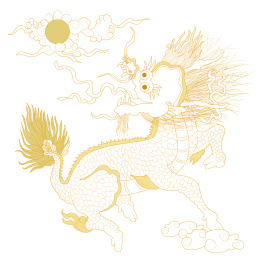 矢量传统风格麒麟