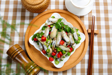海鲜特色美食生腌醉蛏子