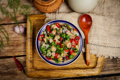 地方特色菜生腌螺肉