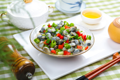 特色菜肴美食凉拌腌泥螺