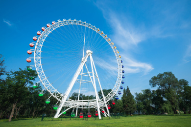 北京龙潭中湖公园的摩天轮