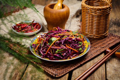 家常菜凉拌紫甘蓝