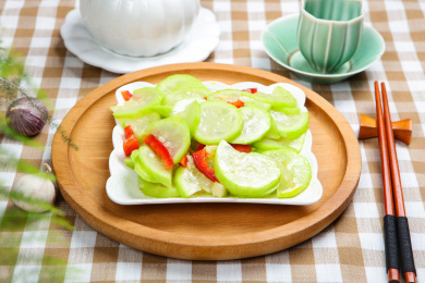 健康营养素菜美食清炒瓠瓜