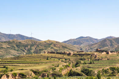 中国山西大同新平堡长城遗址