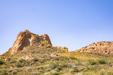 中国山西大同新平堡长城遗址