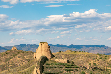 中国山西大同新平堡长城遗址