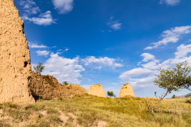 中国山西大同新平堡长城遗址