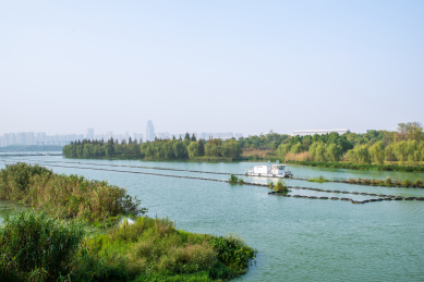 安徽合肥滨湖新区方兴湖景观风光