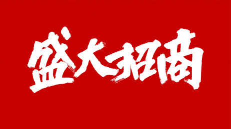 中国风书法汉字字体设计盛大招商